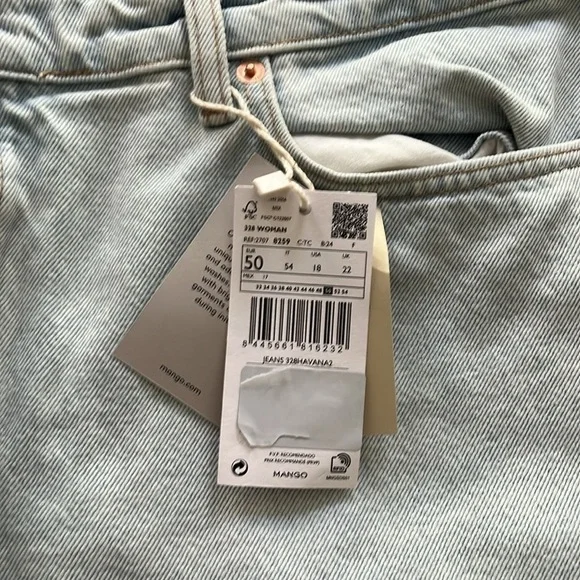 NWT ✨ MNG high waist jeans, size 18 - Picture 2 of 7